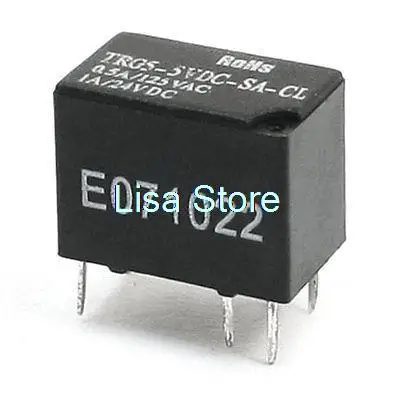 

5V DC SPDT Plug-In Sisngle Pole Double Throw Power Relay Black
