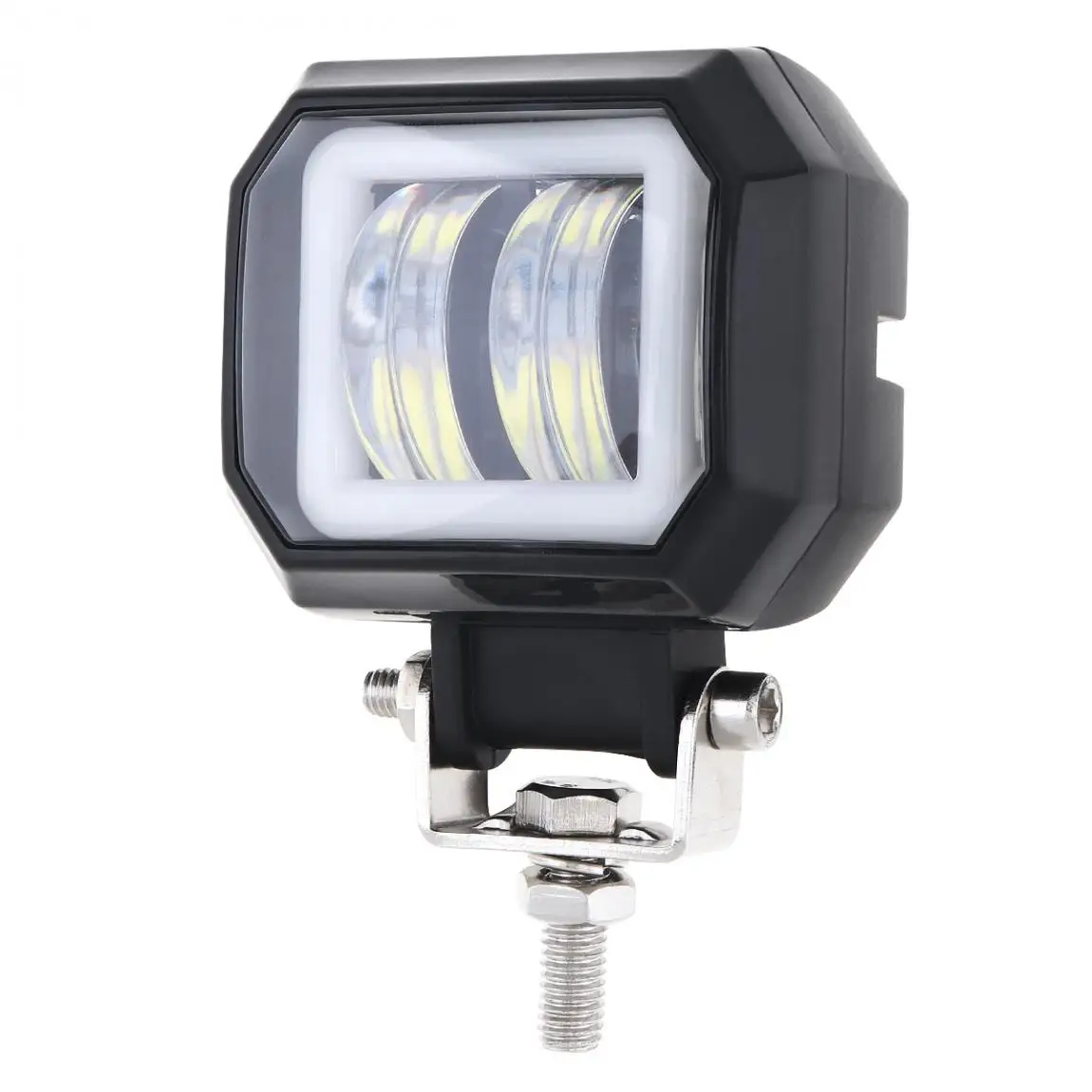 3 Inch 20W 6000K Car Led Work Light Bar Waterproof Angel Eye Fog Light for Off-Road Suv Boat 4X4 Jeep JK 4Wd Truck Car Auto