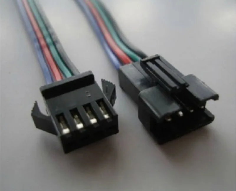 5 пар 2 3 4 pin jst разъем 2x10 см 2pin мужской/женский SM провод кабель pigtail для светодиодной