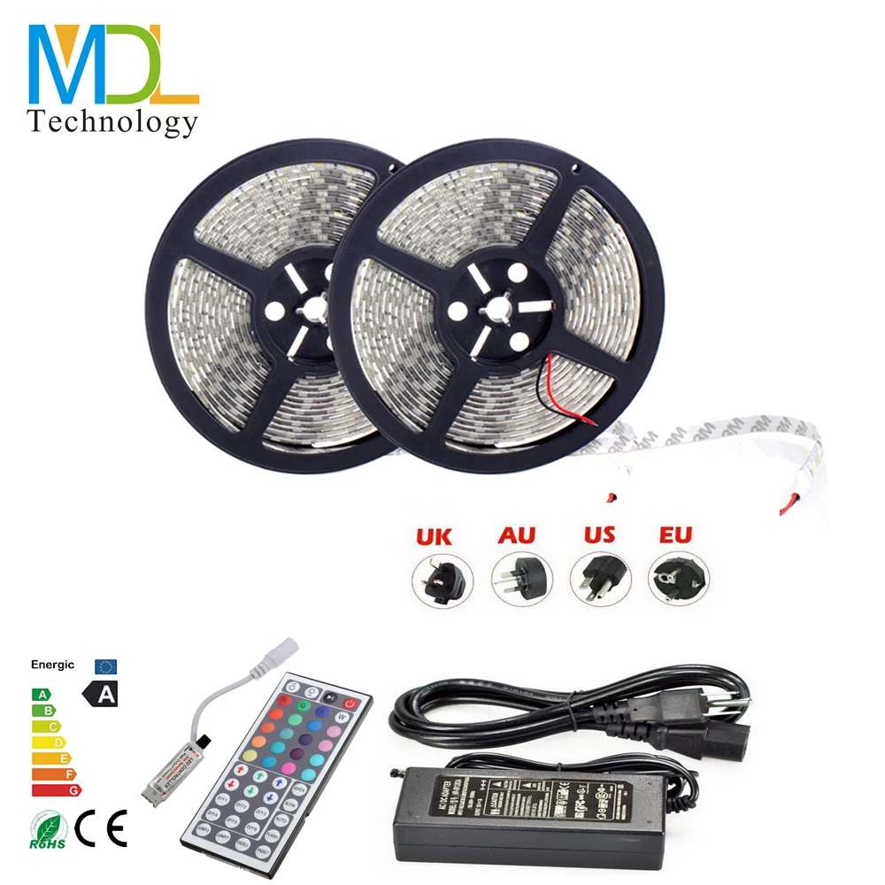 10 М 3528 smd RGB СВЕТОДИОДНЫЕ Ленты Лампы 300led Не Водонепроницаемый домашний Свет 60led/m