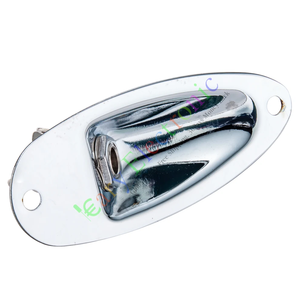 Оптовая и розничная продажа 2 шт. серебристая электрическая гитара бас-гнездо