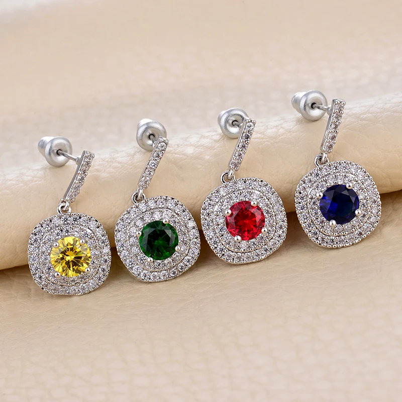 HIBRIDE модный стиль свадебные подарки CZ камень проложить кубический цирконий