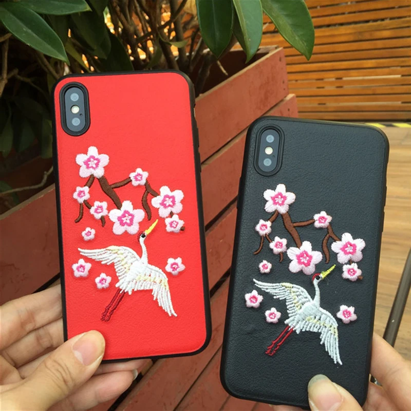Роскошный чехол для телефона CHAOLIDA ручной работы с вышивкой IPhone X 6 6S Plus 7 8 8Plus
