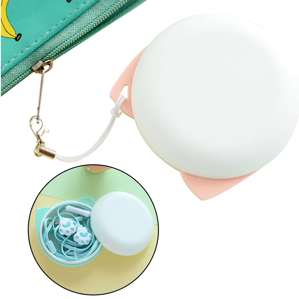 Милая мультяшная Проводная сумка для хранения наушников Кошачий коготь Marcophone