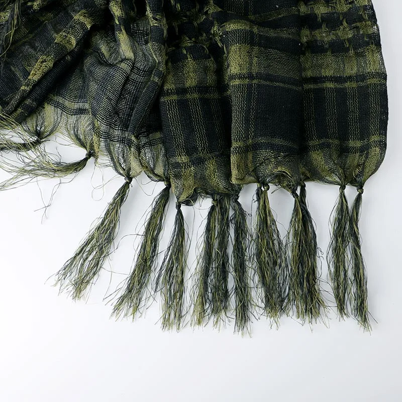 

Men Women Army Green Cotton Military Tactical Arab Shawl Scarves Wrap Outdoor Sports Camping Hiking Neck Warmer Accessories
