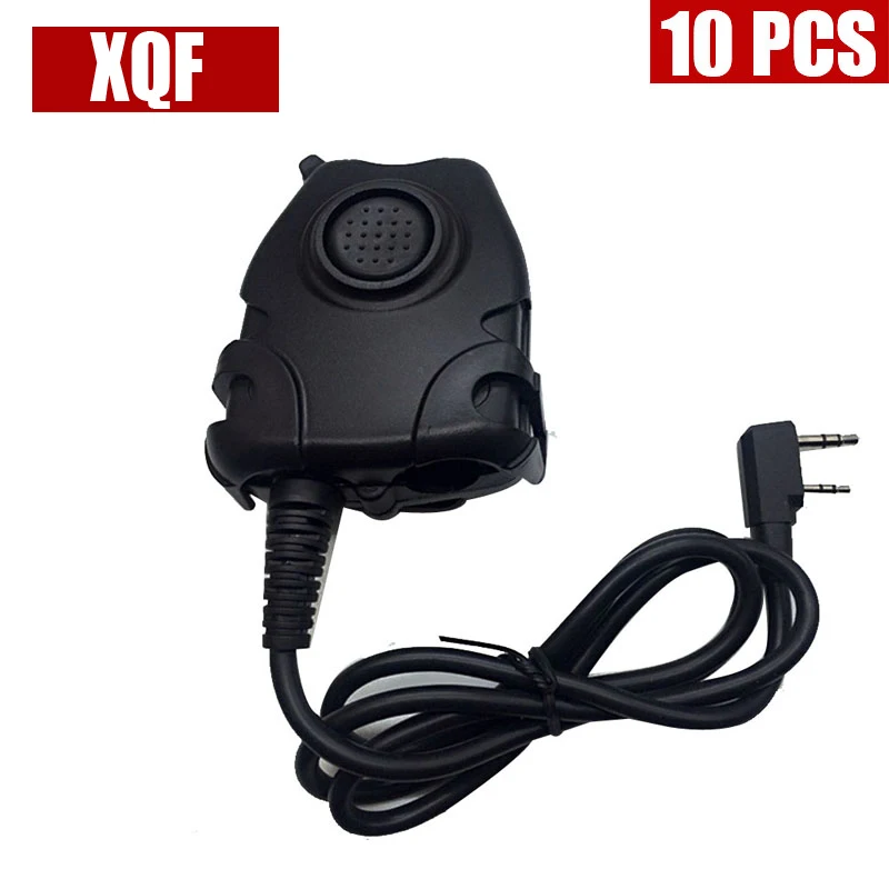 10 шт. водонепроницаемый PTT кабель для KENWOOD K Plug Z Tactical Comtac II H50 MSA SORDIN H60 HD01 HD02 HD03