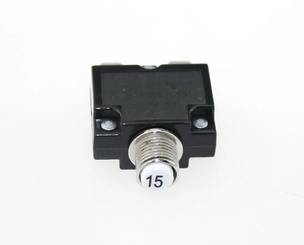 15Amp автоматические выключатели с ручным сбросом DC50V AC125 250V быстроразъемными