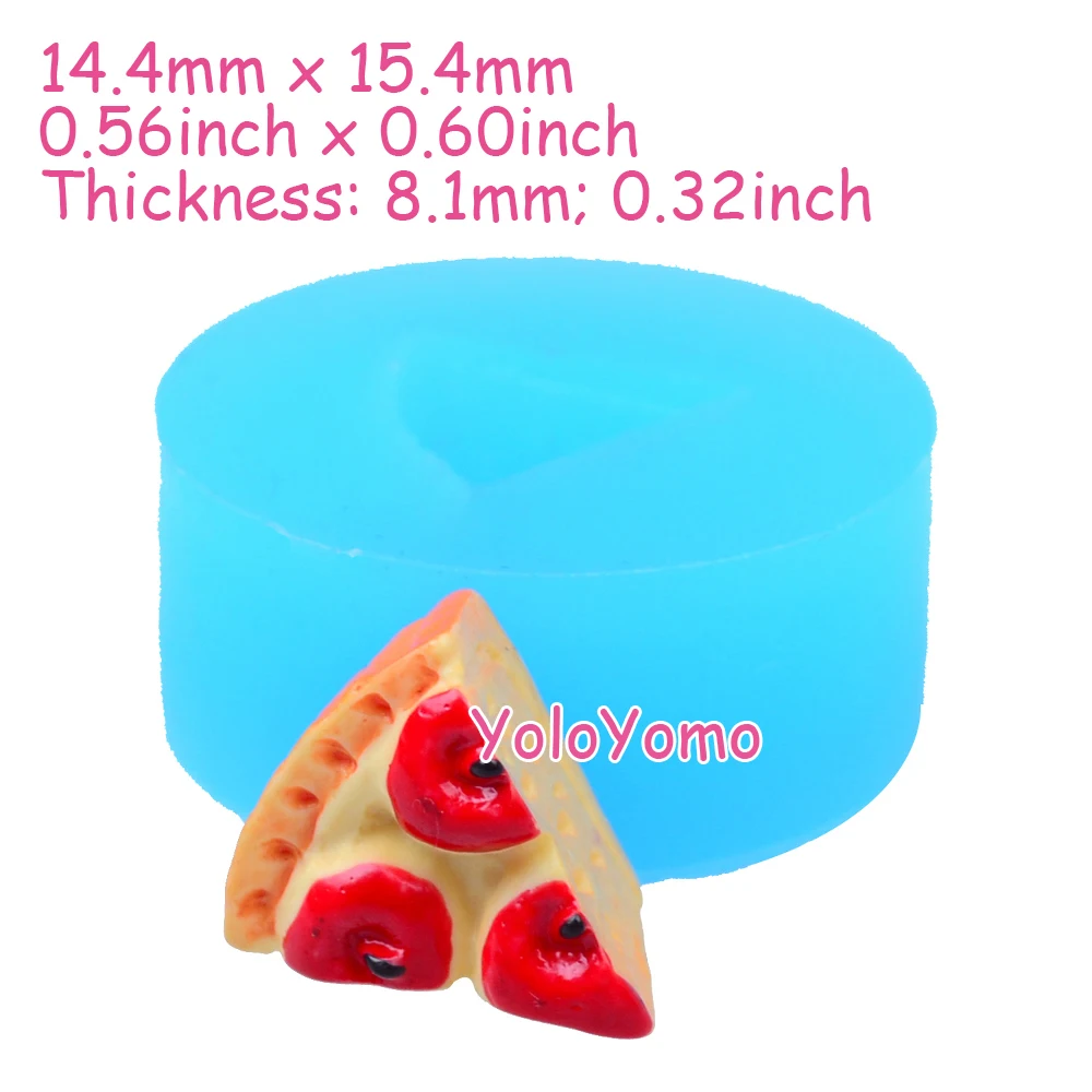G089YL G127YL G129YL G137YL 3D ломтик торта силиконовая форма-миниатюрная еда Конфеты Шоколад