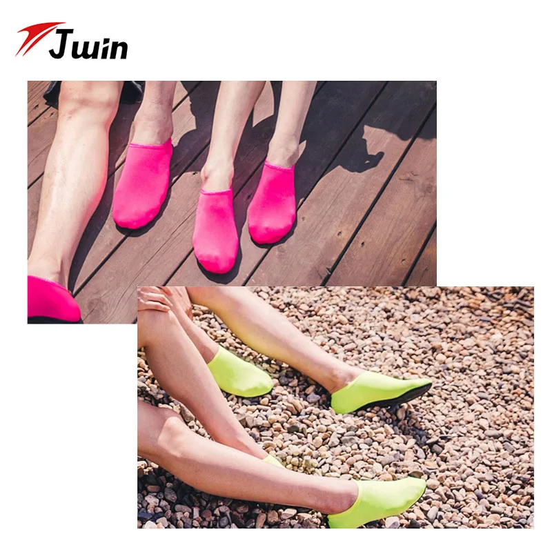 ласты обувь для плавания пляжа Красочные Неопреновый дайвинга носки черный пляж