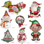 Воздушные шары 1 шт., большой Санта Клаус, дерево, снеговик, воздушный шар из фольги, украшения для рождевечерние, детские игрушки