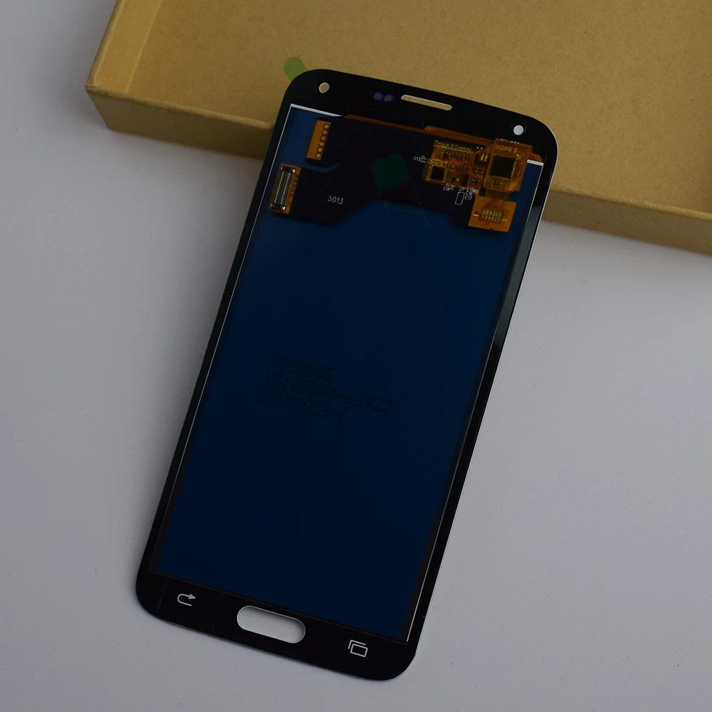 Для samsung Galaxy S5 G900 Регулируемый G900A G900P G900T G900V G900F сенсорный экран сенсор+ ЖК-дисплей модуль в сборе+ стекло