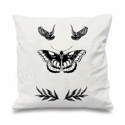 Harry Styles татуировки Чехлы белый One Direction Подушка Чехол 1D подарки Декор 18&quot|cushion