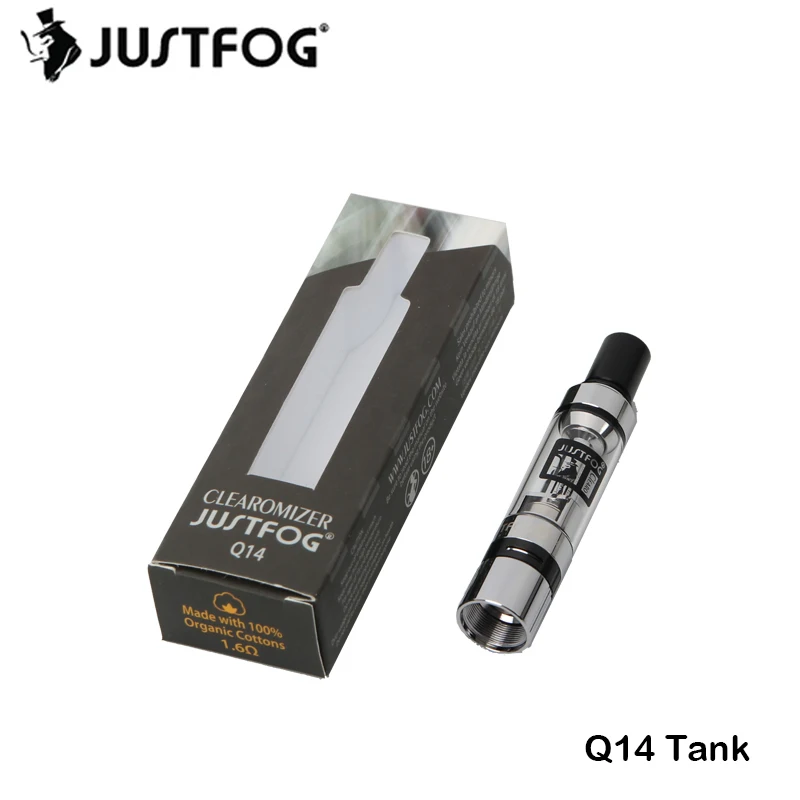 Оригинальный Justfog Q14 Танк Clearomizer термостойкия стеклом 1 8 мл с 1.6ohm катушки голову
