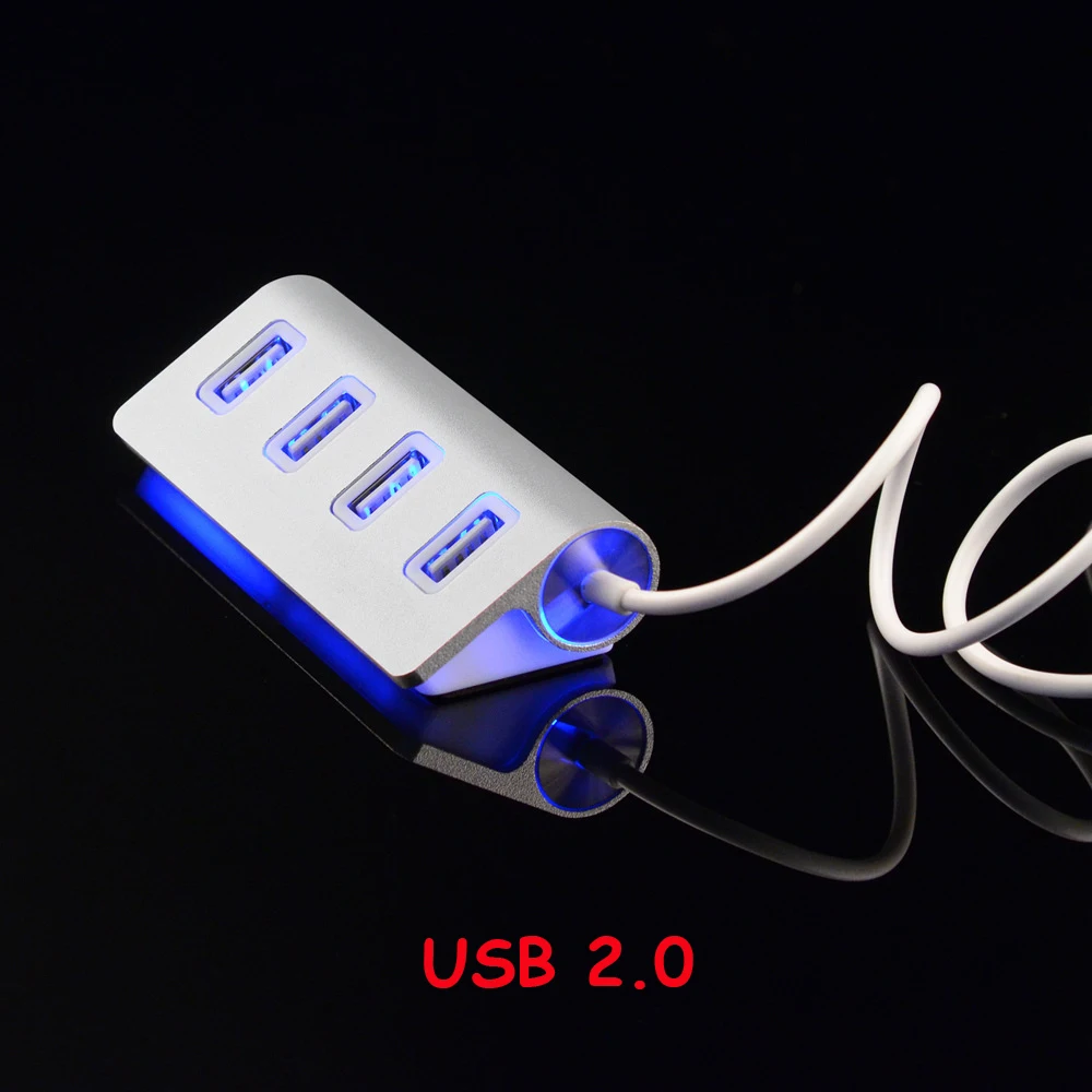 USB-концентратор OTG 2 0 алюминиевый адаптер для планшета ноутбука Macbook Air 4 порта