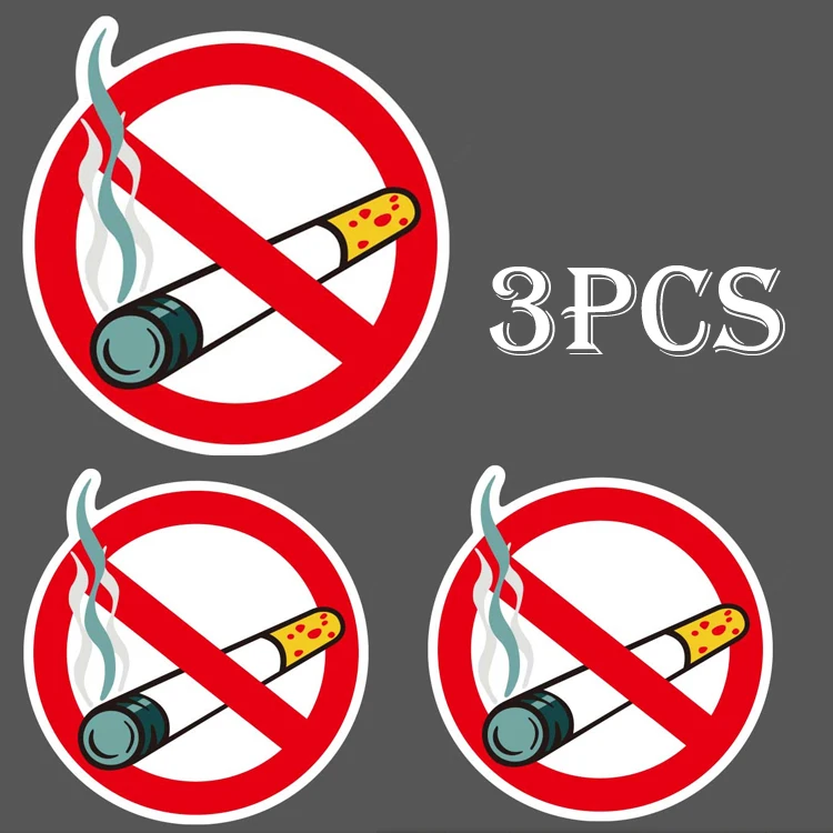 3 шт. не курить знак предупреждающая эмблема водонепроницаемый чемодан для