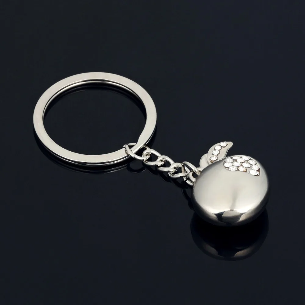 

apple keychain cute key ring for women creative key chain sleutelhanger high quality portachiavi chaveiro llaveros