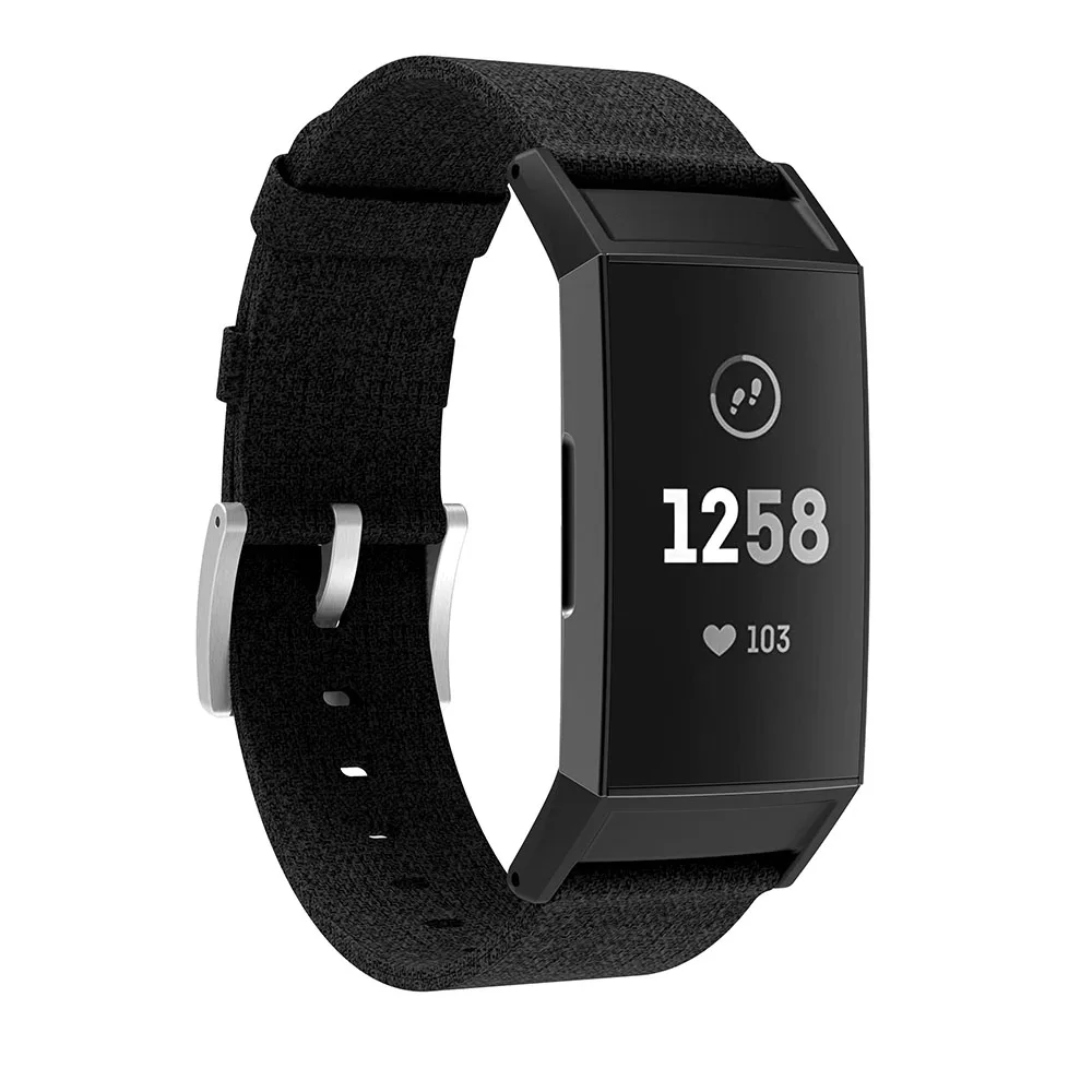 Ремешок нейлоновый для часов Fitbit Charge 3 сменный Браслет смарт Аксессуары