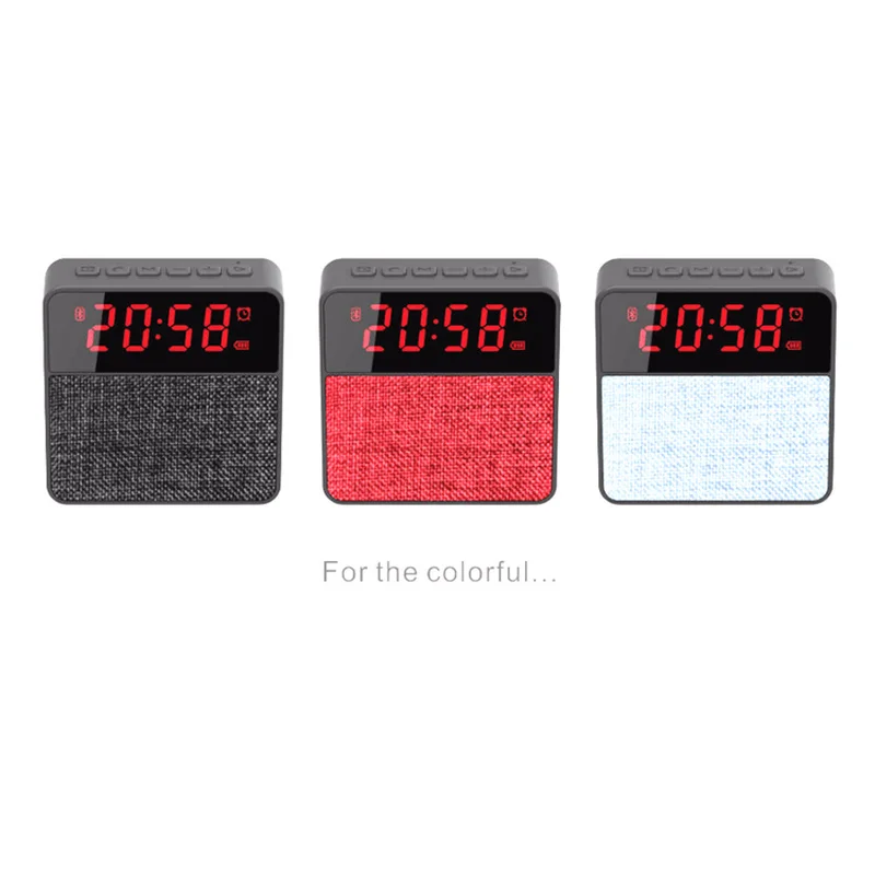 Подключение аудио с индикацией времени динамик Смарт радио Будильник мини