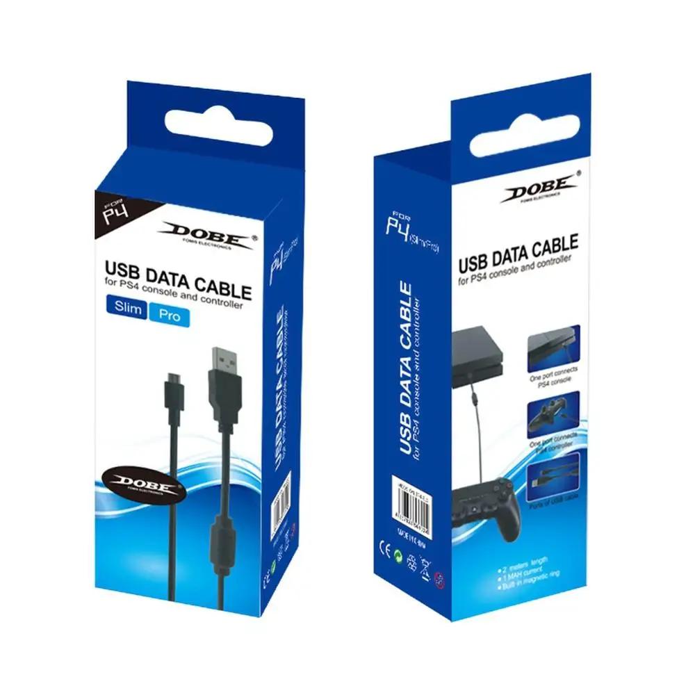 2 м USB кабель для зарядки PS4 SLIM & Pro контроллер передачи данных хост и Handel с цветной
