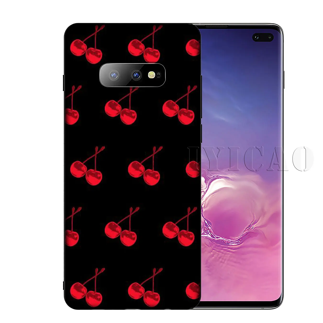 IYICAO Вишневый летний Мягкий силиконовый чехол для телефона Samsung Galaxy S20 Ultra S10 Lite S9 S8
