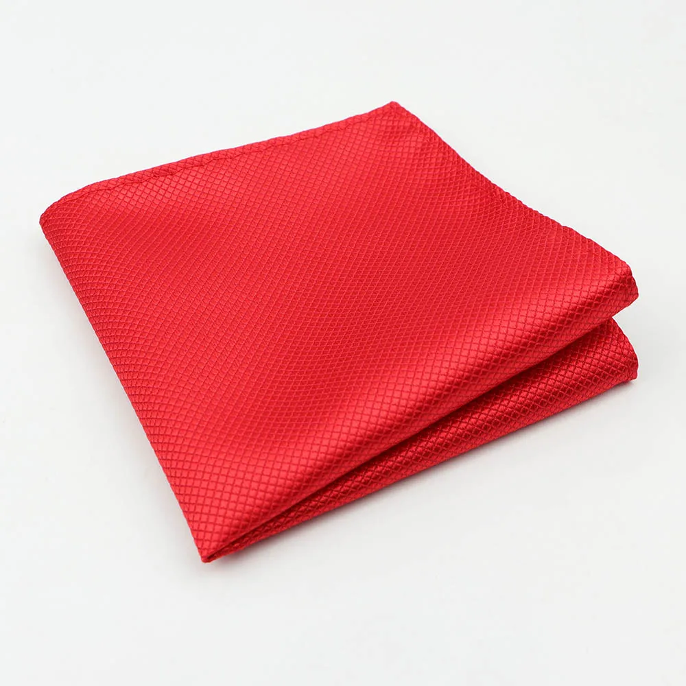 6 Твердые Hankie полиэстер высокое качество Карманный квадратный бизнес смокинг галстук для мужчин платок подарок аксессуар - Цвет: 6