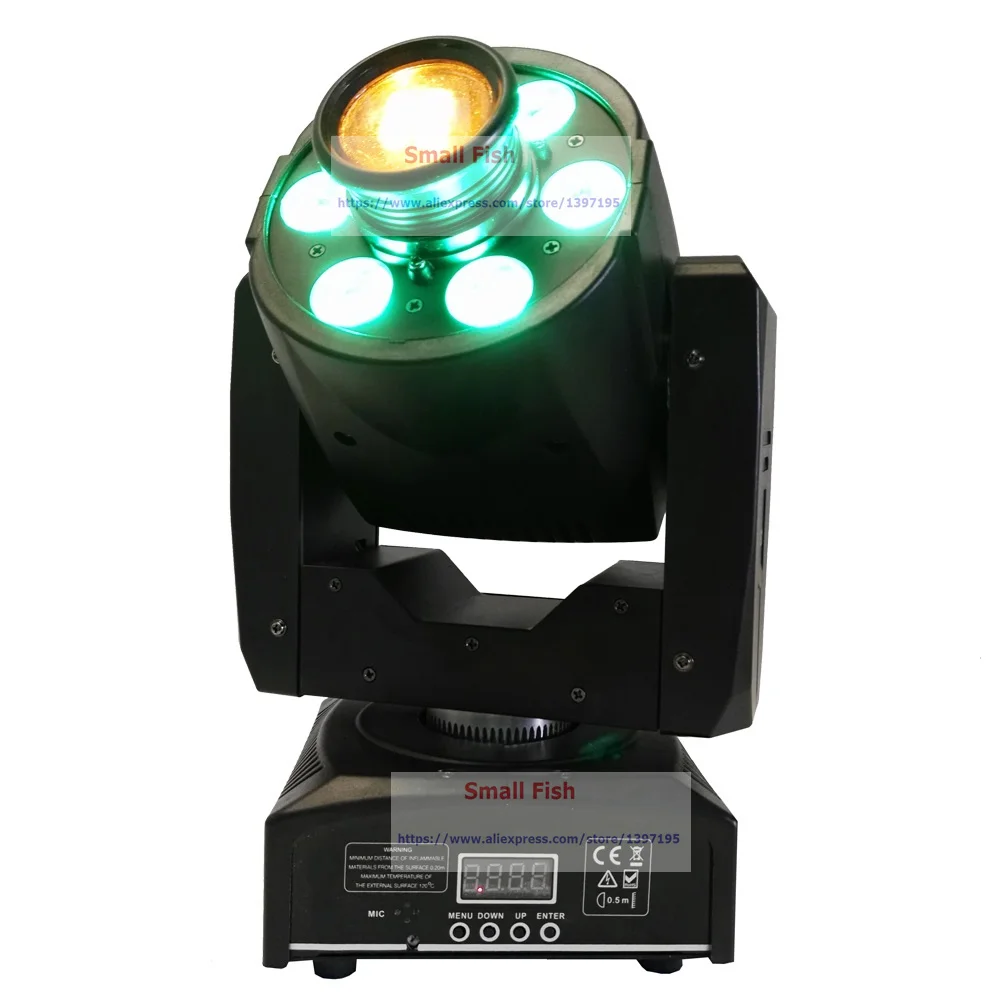 2xLot White 30W LED Spot Moving Head Light + 48W RGBW Led Beam Wash Strobe Par USA Luminums DJ Disco DMX Control Lights | Лампы и