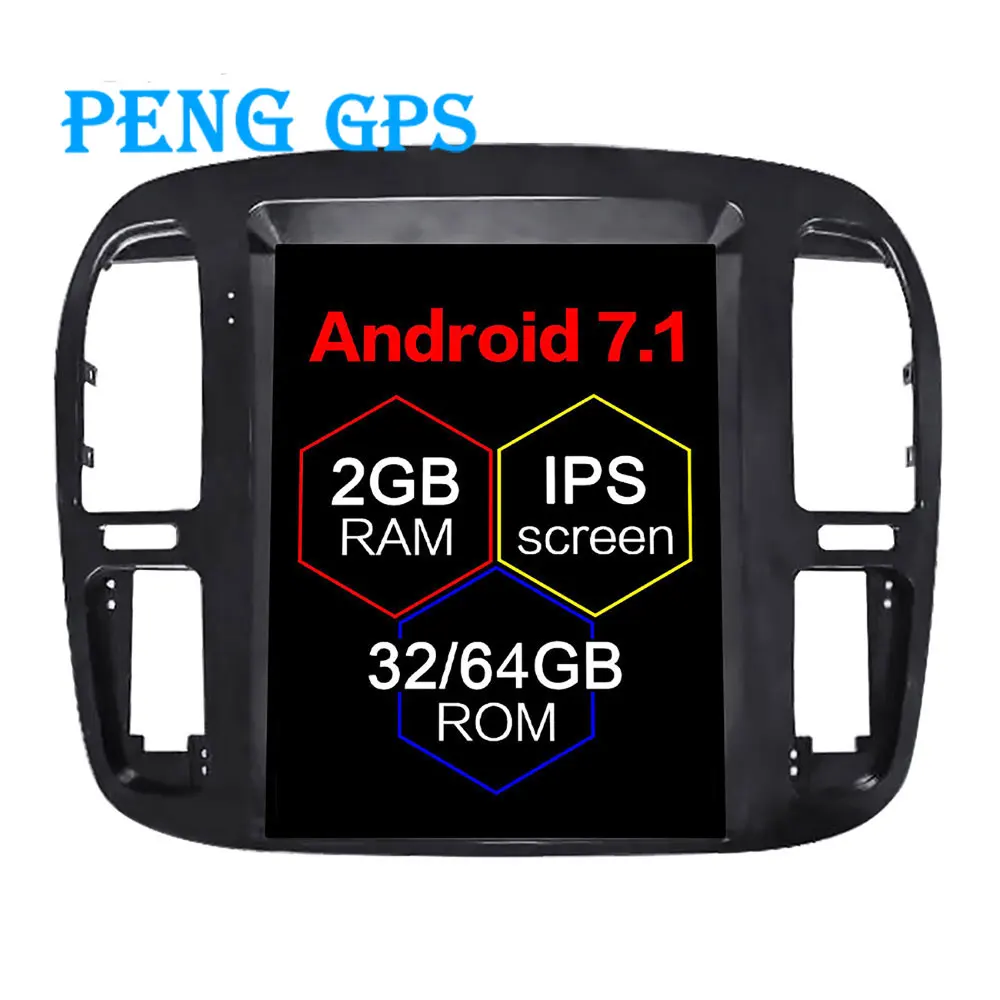 Android Tesla Автомобильный GPS радио для TOYOTA LAND CRUISER LC100 1998 2002 навигация Мультимедиа