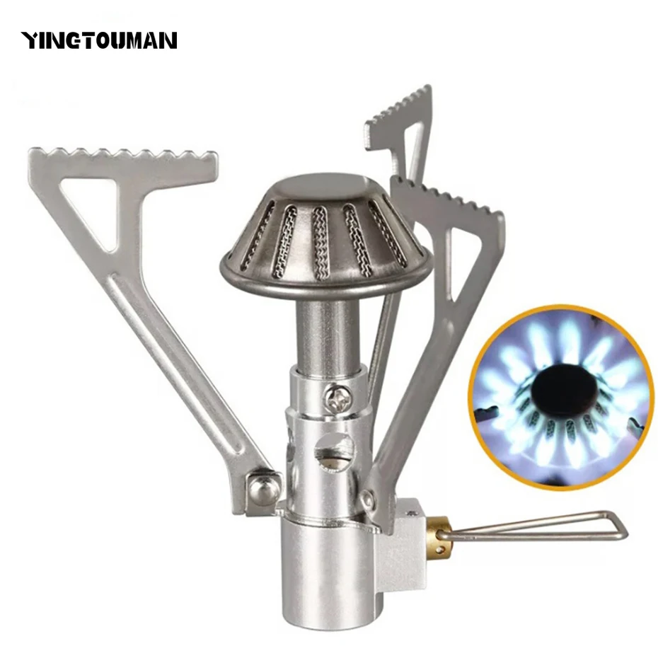 YINGTOUMAN 52g новая походная плита цельная газовая плита ультра-легкая наружная портативный складной мини плита для пикника кухонная плита