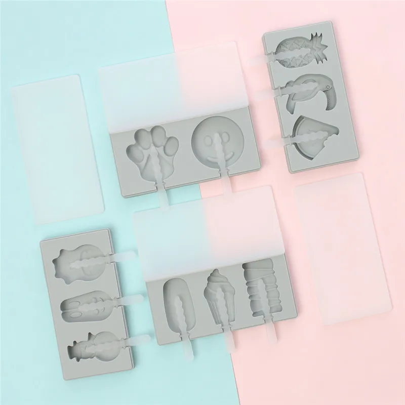 Милый семейный домашний с крышкой мультфильм 3 шт мороженое фруктовое сорбет