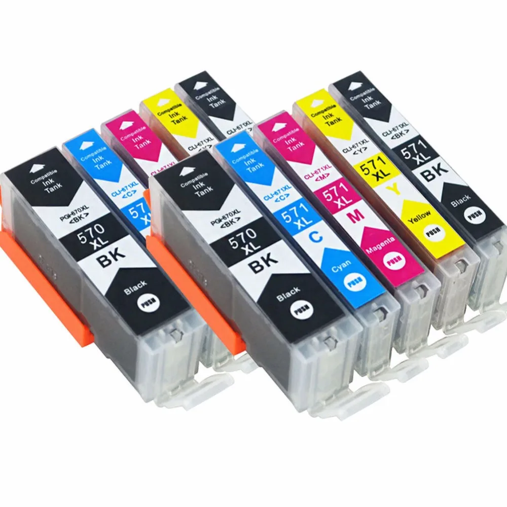 5x PGI-570 чернильные картриджи совместимые с Canon Pixma TS6050 TS6051 TS6052 TS5050 TS5051 TS5052 TS5053 |