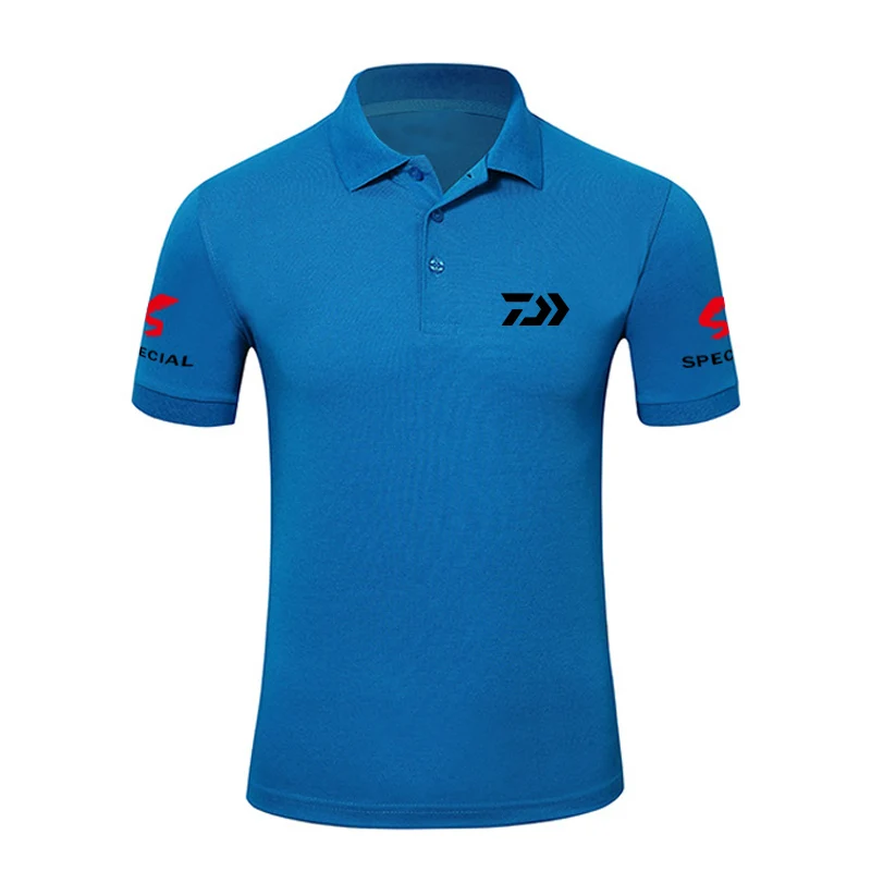 8 Summer Sunscreen Fishing Lapel POLO Shirt Anti-UV DAWA Fishing Short Sleeve Shirt Fishing Lapel POLO Shirt Fishing Clothing - Цвет: 8
