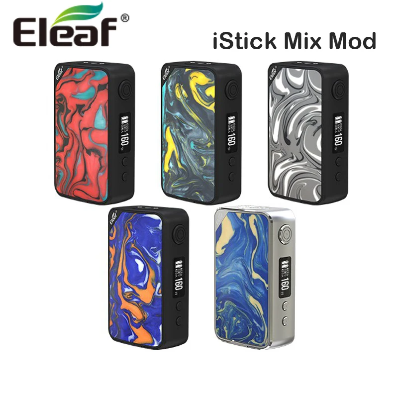 Оригинальная электронная сигарета Eleaf iStick Mix Mod 160 Вт Box MOD поддержка ELLO POP Tank с двумя