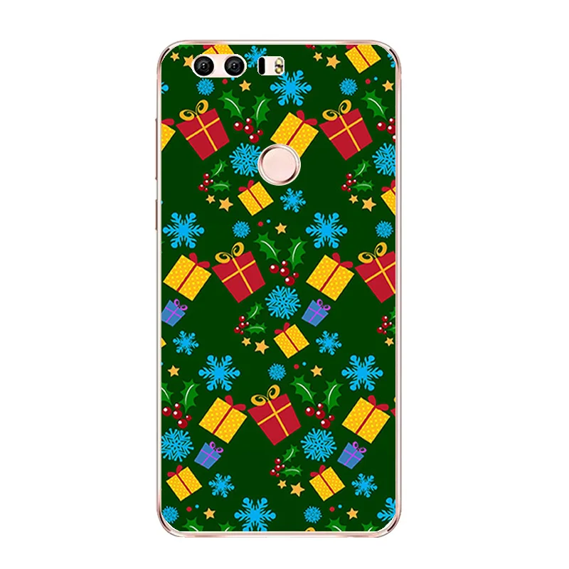 DIY For Huawei Honor 8 Phone Case P9 P10 Lite / G9 Shell 5.2 inch 7 7i Coque TPU Christmas Gifts Printing |