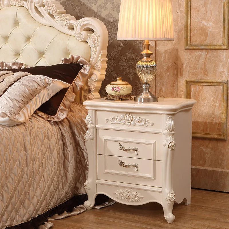 Французский Королевский комплект мебели для спальни тумбочка шкаф