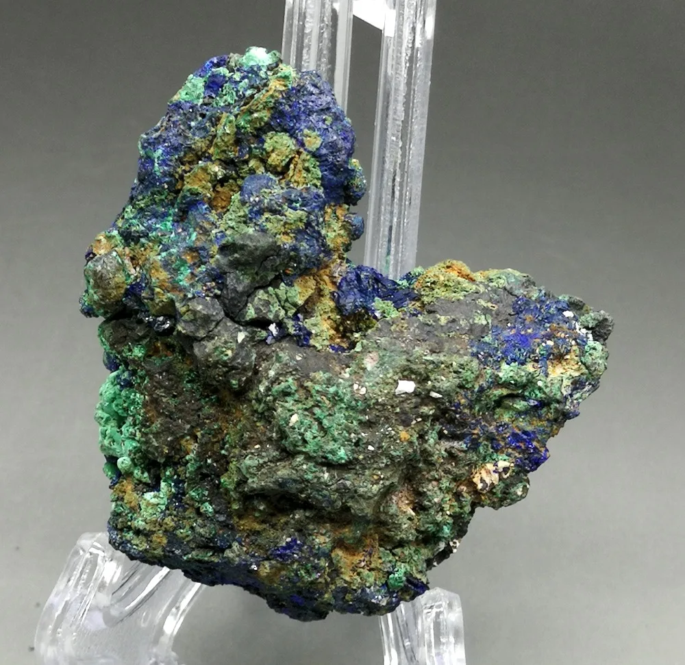 98 г натуральный камень и кристалл azurite/Малахитовый симбиотический минеральный