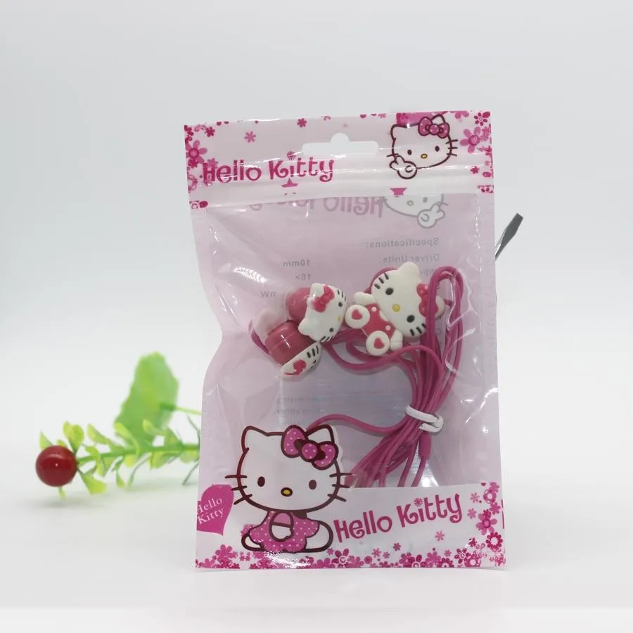 Мультяшная Музыкальная гарнитура hello kitty 3,5 мм, наушники для iPhone, мобильного телефона, MP3, милые наушники для мобильного телефона, подарок для ребенка