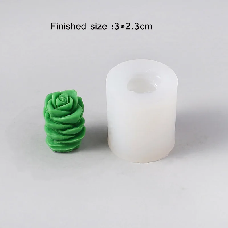 Темный хаки Handmade Silicone Candle Molds Succulent Scented candle mould Concrete planter Molds - Цвет: Темный хаки