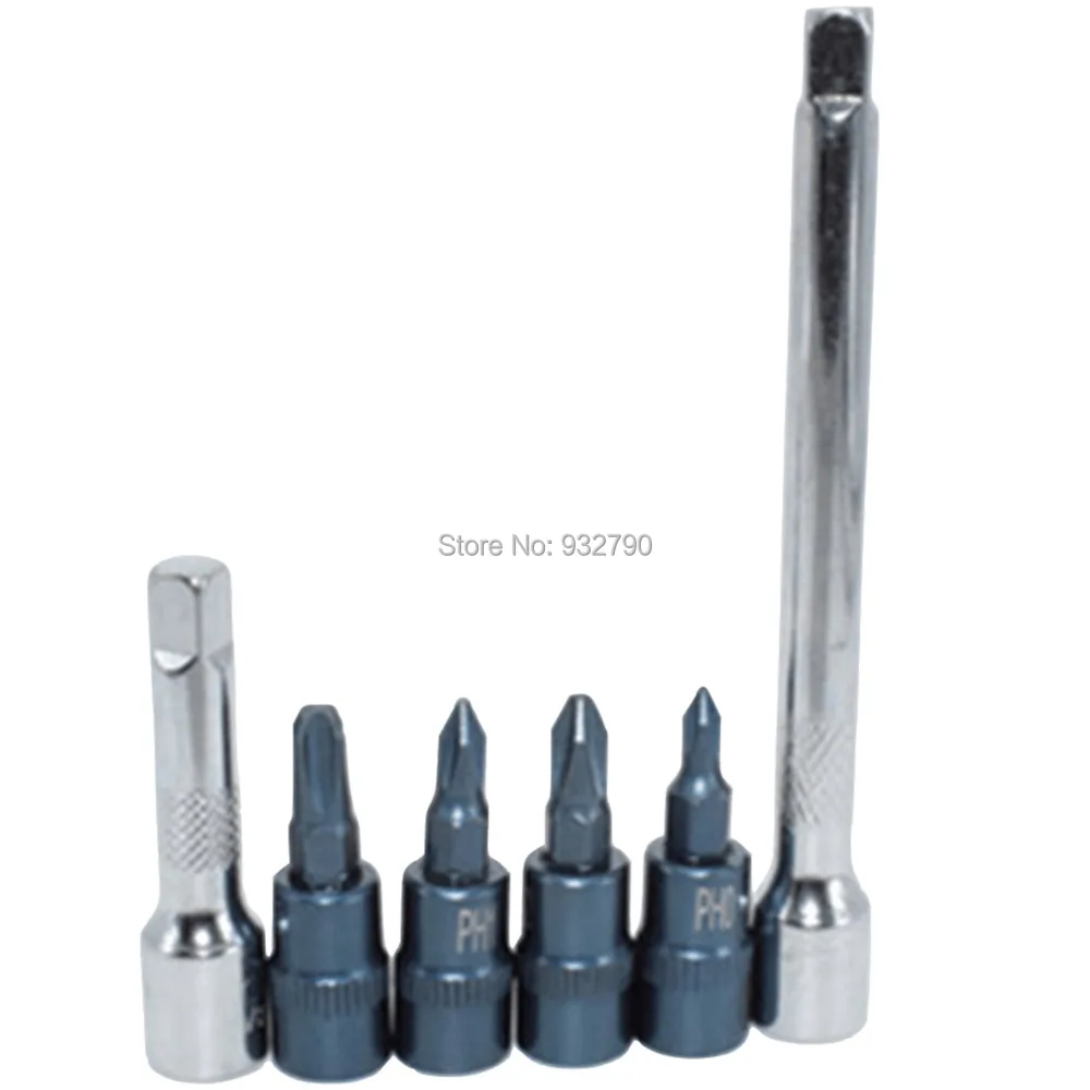 6 шт. 1/4 &quotотвертка бит Socket PH0 PH1 PH2 PH3 Phillips отвертка вставка Биты 2&quot 4 &quotгнездо
