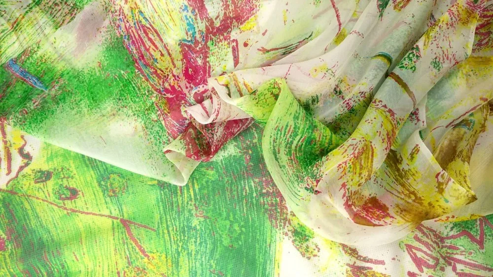 Шифоновая ткань Telas из чистого натурального 100% шелка тутового шелкопряда