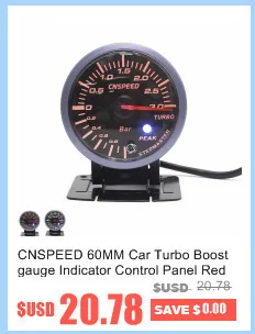 3,0 Бар 60 мм 2,5 ''Boost Turbo Gauge белый и янтарный двойной светодиодный дисплей с пиПредупреждение лом и регулируемым контроллером комплект
