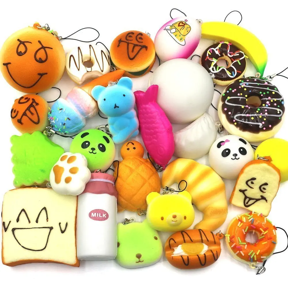 Оптовая продажа 10/20/30 шт/уп Squeeze мягкий медленно поднимающийся игрушки средний