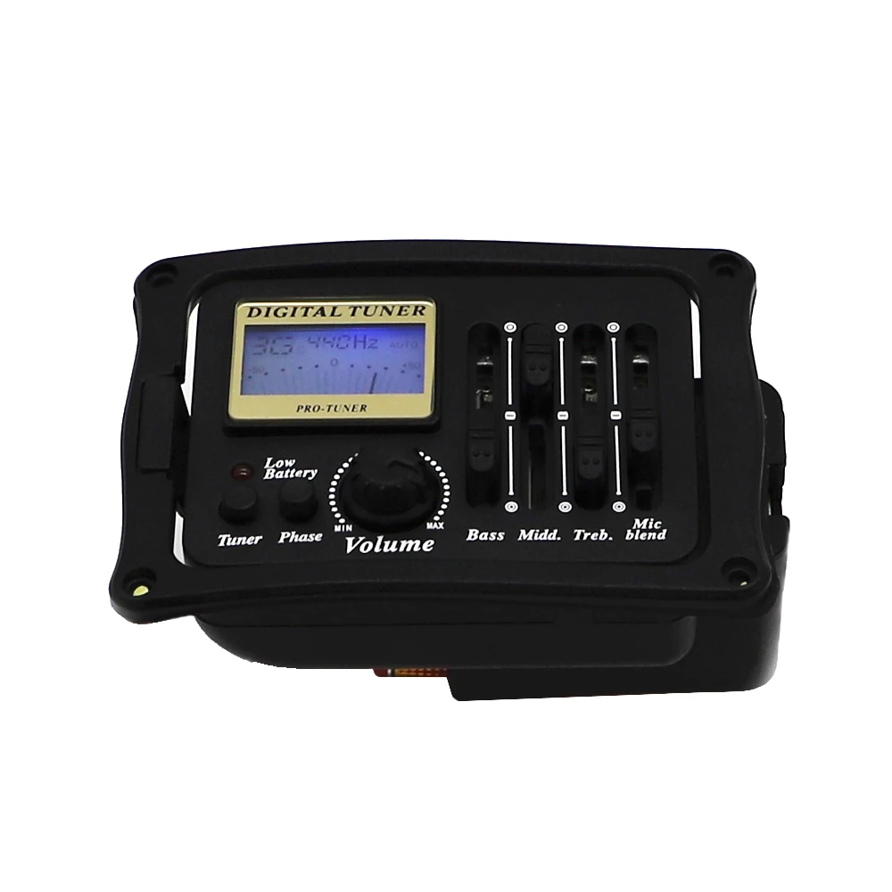 Акустическая гитара Pick up B 12 4 полосы EQ эквалайзер Preamp Piezo LCD тюнер захват