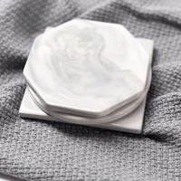 cfen as marble pattern ceramics coaster cup pad mat heat insulation table bowl mat coffee tea cup drink coasters round 1pc