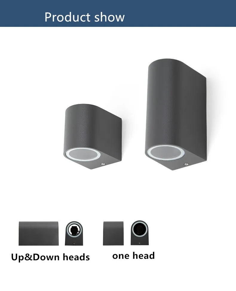 Led gu10 открытый настенный светильник современный cree диод светодиодное