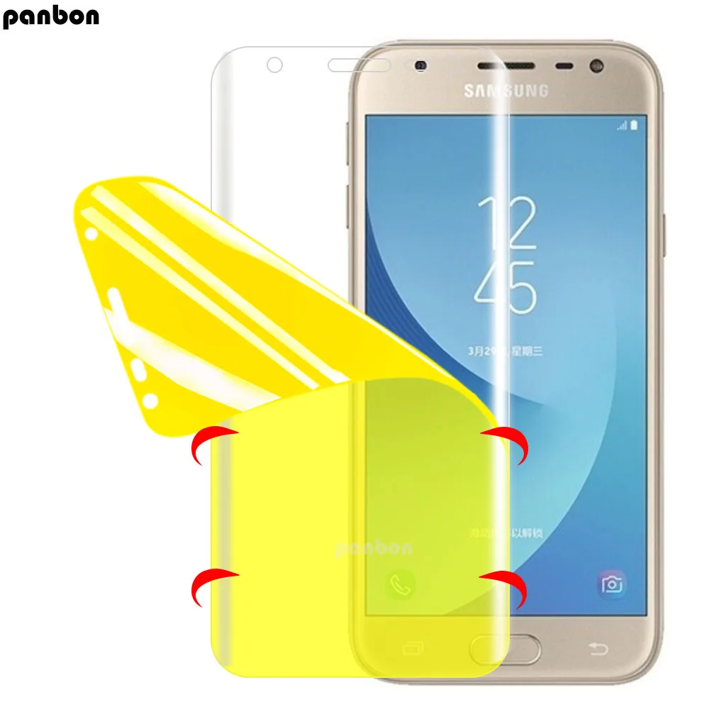 3D Защита экрана для samsung galaxy J2 core J3 J4 J5 prime J7 Pro J6 Plus Гидрогелевая пленка защитный гель Защитная пленка