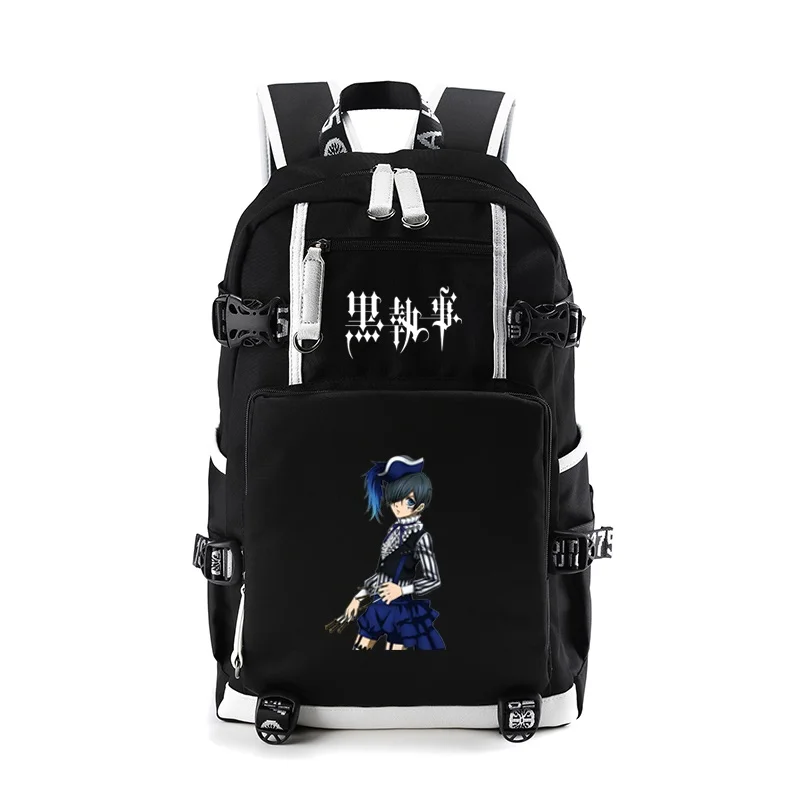 

Anime Black Butler backpack teenagers Black Butler Ciel Phantomhive preppy style Student large capacity backpack