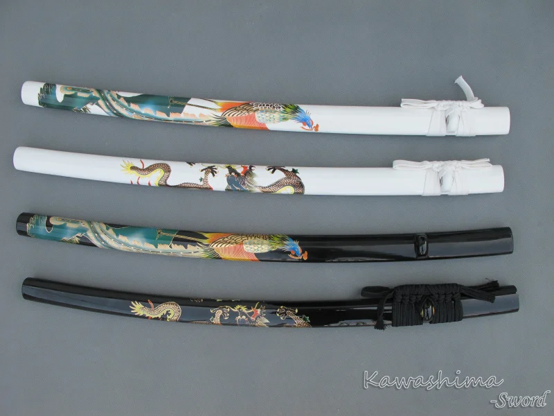 Сая для японского катаны меч ножны деревянный ножной кард с шелковым шнурком