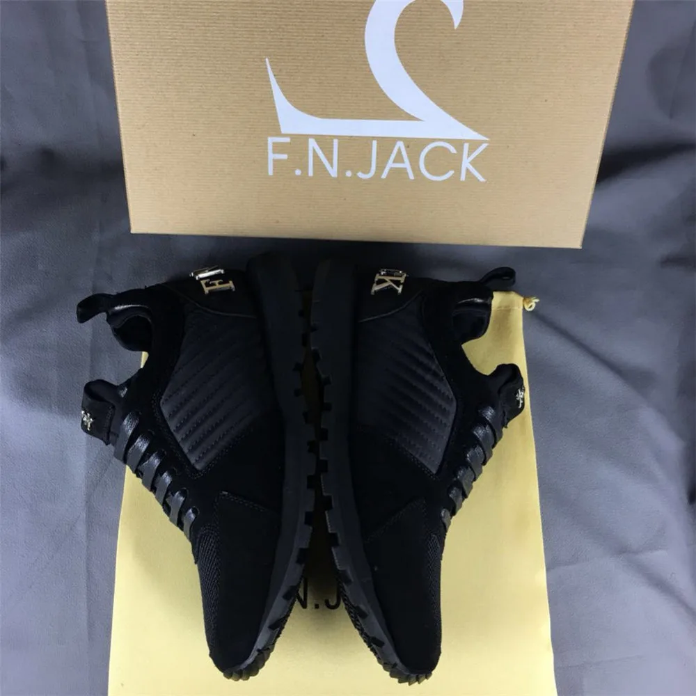 2018 новые мужские кроссовки F. N. JACK модные ботинки с черепом из замши и сетки | Обувь