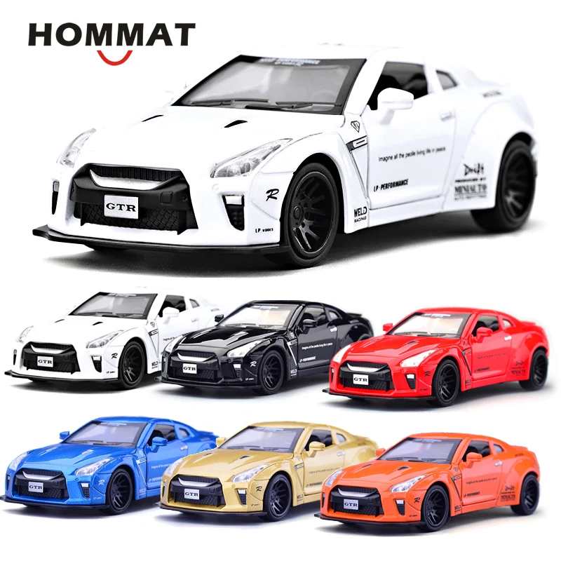 HOMMAT Simulation 1:32 Nissan GTR широкая Модель кузова автомобиль сплав Diecasts & Toy Автомобили