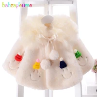 1 3yearswinter children outerwear baby girls clothing infant coats cute warm thicker faux fur jackets cloak kids clothes bc1533